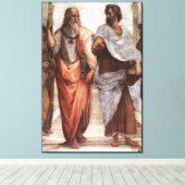 Plato und Aristoteles / Raphael's School of Athens Leinwanddruck (Insitu (Holzboden))