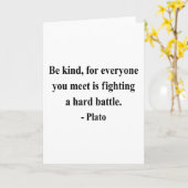 Plato-Zitat 1a Karte (Gelbe Blume)