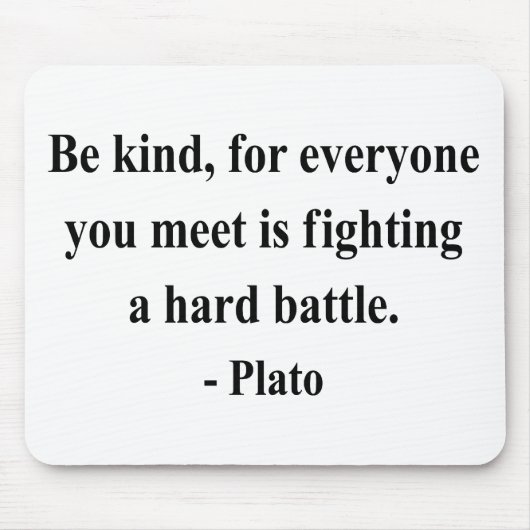 Plato-Zitat 1a Mousepad (Vorne)