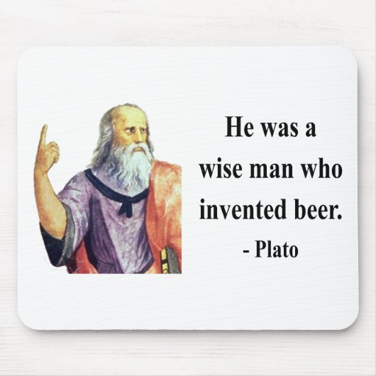 Plato-Zitat 3b Mousepad (Vorne)