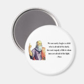 Plato Zitat 5b Magnet (Vorderseite/Rückseite)