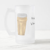 Plato-Zitat-Bier-Tasse Mattglas Bierglas (Links)