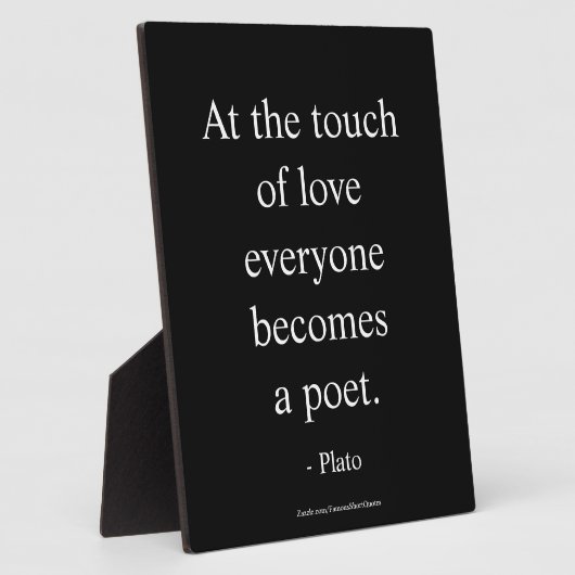 Plato Zitat; die Touch der Liebe Fotoplatte (Seite)