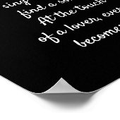 Plato Zitat - Jedes Herz singt ein Lied Poster (Ecke)