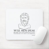 Plato Zitat über Weiße und Narren - Altgriechisch Mousepad (Mit Mouse)