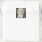 Platobüste Quadratischer Aufkleber (Tasche)