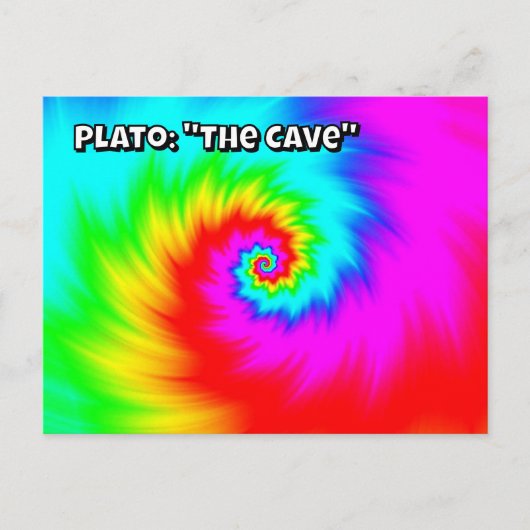 Platon: "Die Höhle" Postkarte (Vorderseite)