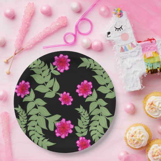 Platon floral pappteller (Party)