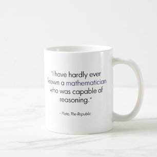 Platon über Mathematiker Kaffeetasse