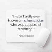 Platon über Mathematiker Mousepad (Mit Mouse)
