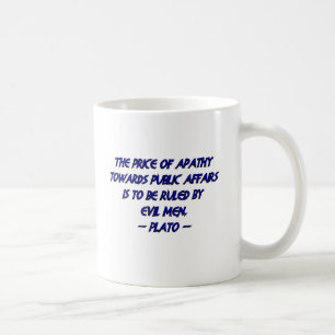 Platon und der Preis der Apathie Kaffeetasse