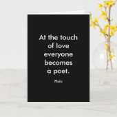 Platonangebot Touch der Liebe Karte (Gelbe Blume)