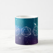 Platonische Feststoffe 3D-Symbol Universum Kaffeetasse (Mittel)
