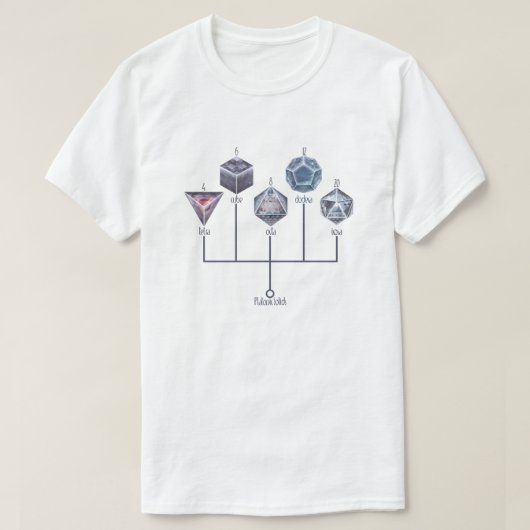 Platonische Körper T-Shirt (Design vorne)
