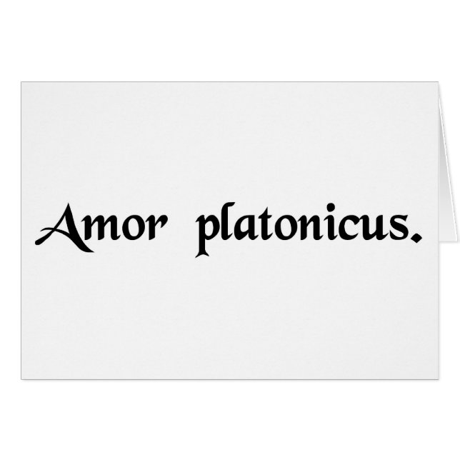 Platonische Liebe (Vorderseite (Horizontal))