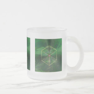 Platonische Würfelkunst der heiligen Geometrie Mattglastasse