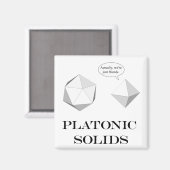 Platonischer Solid-Magnet Magnet (Vorderseite/Rückseite)