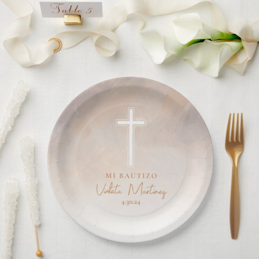 Platos de Bautizo Morado Teller (Hochzeit)