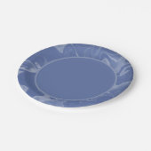 Platos de papel azul marmolado pappteller (Schrägansicht)