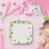 Platos de papel frutas cítricas pappteller (Party)