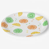 Platos de papel motivos cítricos pappteller (Schrägansicht)