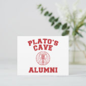 Platos Höhle Alumni Postkarte (Stehend Vorderseite)
