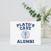 Platos Höhle Alumni Postkarte (Stehend Vorderseite)