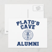 Platos Höhle Alumni Postkarte (Vorne/Hinten)