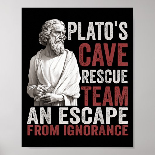 Platos Höhlenrettungsteam - Antike griechische Phi Poster (Vorne)