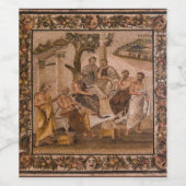 Platos Mosaik-Akademie Weinetikett (Einzelnes Label)