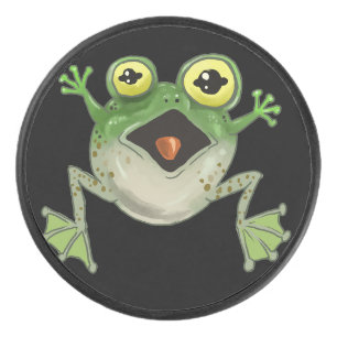 Platsch! Alberner Frosch Eishockey Puck