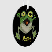 Platsch! Alberner Frosch Ornament (Vorderseite)