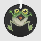 Platsch! Alberner Frosch Ornament (Rückseite)