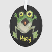 Platsch! Alberner Frosch Ornament (Vorderseite)