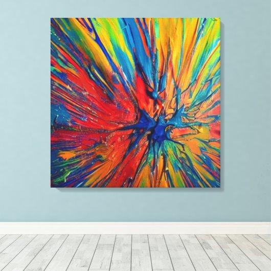 Platsch Leinwanddruck (Insitu (Holzboden))