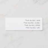 Platsch! Mini Visitenkarte (Rückseite)