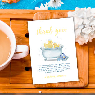Platsch Pfütze Mama Ente Badewanne Baby Shower Dankeskarte