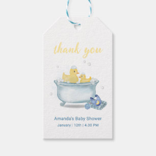 Platsch Platsch Mami-Ente Badewanne Baby Shower Geschenkanhänger