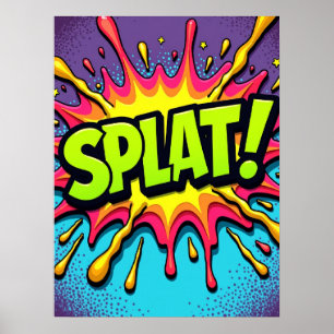 PLATSCH! Pop Art Comic Explosionspopster Poster
