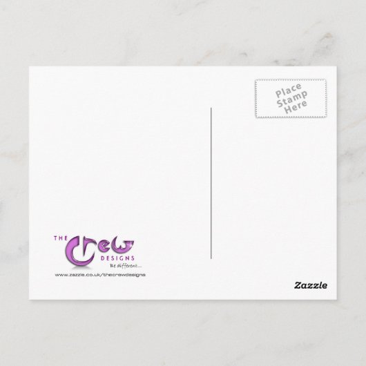 Platsch Postkarte (Rückseite)