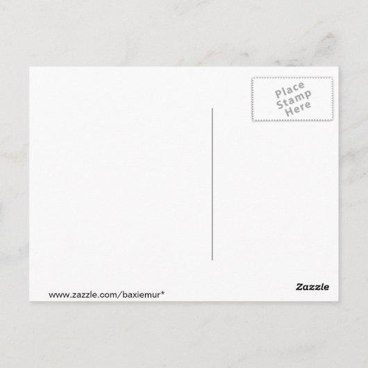 Platsch Postkarte (Rückseite)