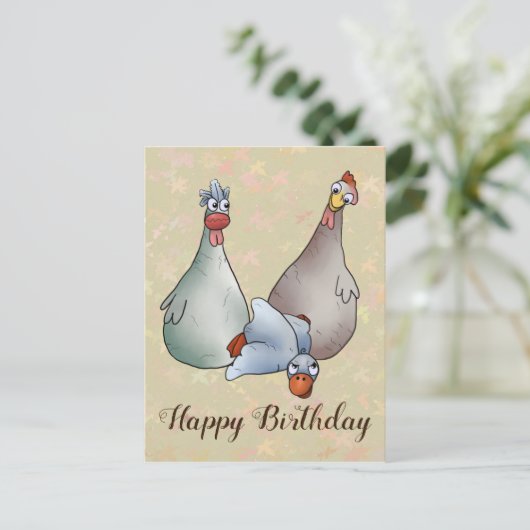 Platsch Postkarte (Stehend Vorderseite)