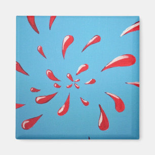 "Platsch!" Quadratischer Magnet