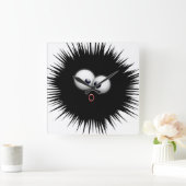 Platsche Cartoon-Wandklemme Quadratische Wanduhr (Zuhause)