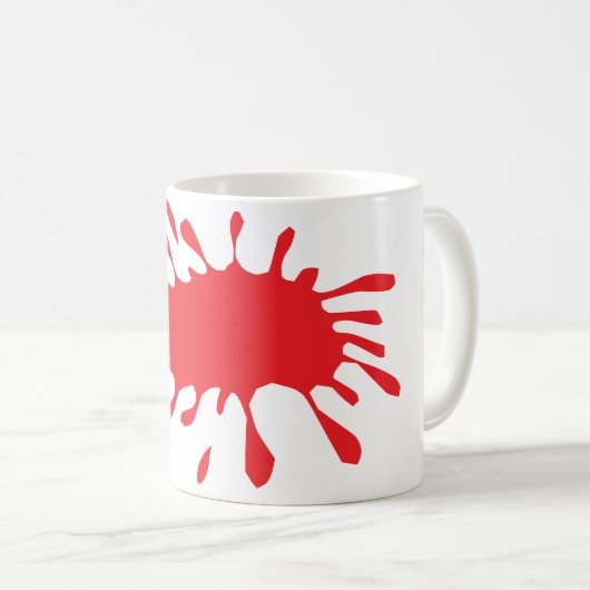 Platsche Kaffee-Tasse Kaffeetasse (VorderseiteRechts)