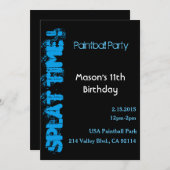 PLATSCHE ZEIT! EINLADUNG (Vorne/Hinten)