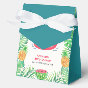 Platschender tropischer Strandpool-Baby-Party Geschenkschachtel