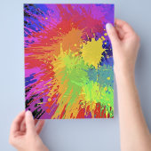 Platscher Design-Vector mit farbenfrohen Bright-Ti Flyer (Hand)