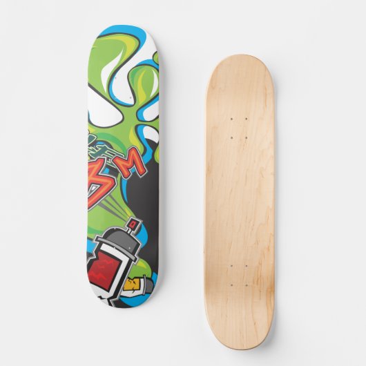 Platscher GraffitiSkateboard Skateboard (Vorderseite)