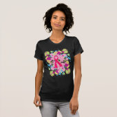 Platscher rosa Band-T - Shirt (Vorne ganz)